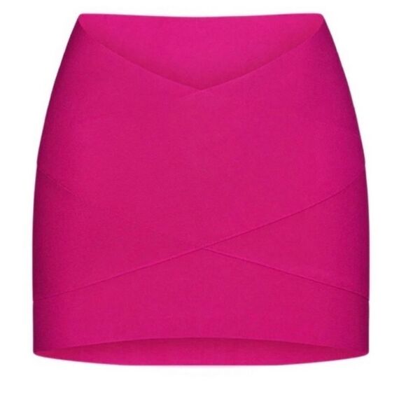 SKIMS Magenta Knit Swim Mini Skirt Sz 4X NWT - Picture 2 of 11
